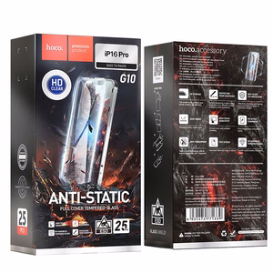 HOCO grūdintas stiklas HD Anti-static (SET 25in1) - MULTIPACK, skirtas iPhone 16 Pro (G10)