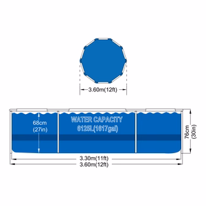 AVENLI round frame pool set, 366 × 76 cm