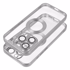 Чехол для iPhone 16e (SE 4 2025) / 17e Glam серебряный