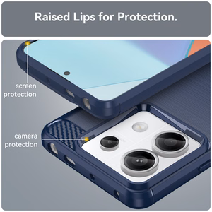 Anglies dėklas telefonui, skirtas Xiaomi Redmi Note 13 Pro – mėlynas