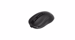 Gembird MUSW2-4B-01 Dviejų režimų belaidė pelė (2.4G + BT), 1600 DPI, 4 mygtukai, juoda