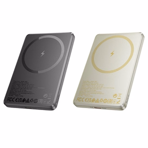 Išorinė baterija suderinama su MagSafe Hoco 5000 mAh QC PD 2A 20W Q26 metalinė pilka