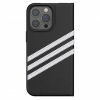 Adidas OR knygelės tipo dėklas PU iPhone 13 Pro / iPhone 13 – juodas ir baltas