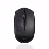 ART belaidžio kompiuterio rinkinys klaviatūra QWERTY + pelė + pelės kilimėlis 2,4G AK-48A juoda