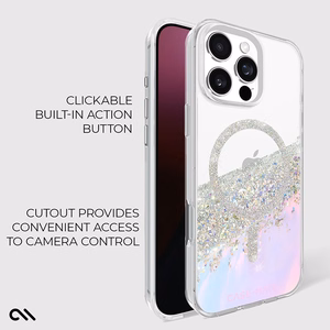 Case-Mate Karat MagSafe dėklas, skirtas iPhone 16 Pro Max, holografinis „Soap Bubble“