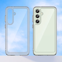 Kosmoso dėklas su gelio rėmu Samsung Galaxy S24 FE - permatomas