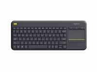 Logitech K400 Plus klaviatūra Radijo dažnio belaidė QWERTY Olandijos Juoda