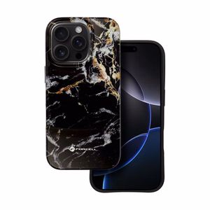 FORCELL F-PROTECT Mirage, militarinio kritimo testuotas dėklas telefonui, MagSafe suderinamas IPHONE 15 PRO juodas