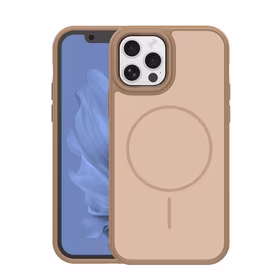 Frame Thin Mag dėklas for iPhone 12 / 12 Pro 6,1" rudas