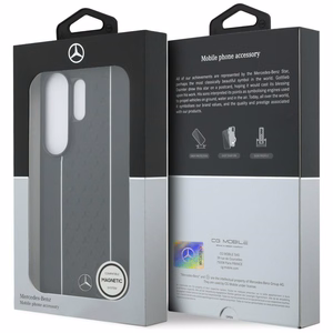 Mercedes Laurel Leaves Vertical Stripes MagSafe Dėklas for Samsung Galaxy S26 Ultra - juodas and baltas