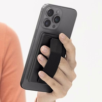 Uniq Heldro ID magnetinė piniginė su stovu ir dirželiu - juodas