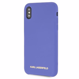 Karl Lagerfeld silikoninis dėklas iPhone X/Xs - violetinis