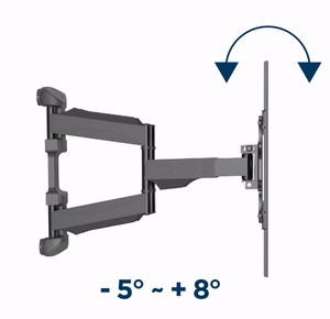 Gembird WM-75ST-01 televizoriaus laikiklis 190,5 cm (75") Juoda