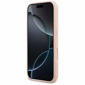 KARL LAGERFELD dėklas telefonui IPHONE 17 Pro Max su MagSafe suderintas (silikoninis su KL eskizu ir logotipu) - rožinis