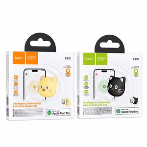 Hoco E91D sekiklis suderinamas su Apple Find My katės formos smėlio spalvos