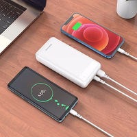 Išorinė baterija Power Bank Borofone BJ19A Type-C PD 20W+Quick Charge 3.0 20000mAh juoda