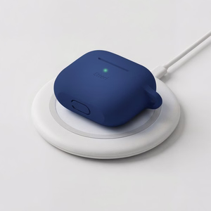 Etteri silikoninis dėklas, skirtas AirPods 3 tamsiai mėlynas