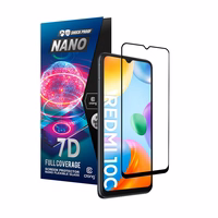Crong 7D Nano lankstus Glass – Shatterproof 9H hybrid glass the entire Xiaomi Redmi 10C screen