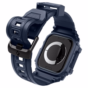 Dėklas SPIGEN RUGGED ARMOR ”PRO” APPLE WATCH 10 (46 MM) tamsiai mėlynas