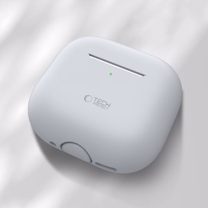 Tech-Protect silikoninis dėklas Apple AirPods 4 ausinėms - pilkas