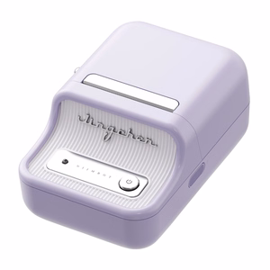 Niimbot B21 Pro nešiojamas etikečių spausdintuvas (violetinis)