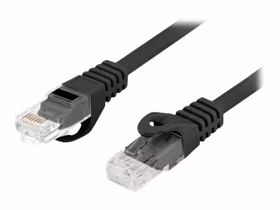 LANBERG Patchcord cat.6 UTP 0,5 m juodas
