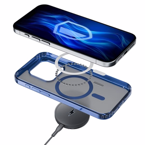 3mk Frosty MagCase синий Чехол для Apple iPhone 14 Plus - прозрачный