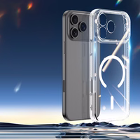 Dux Ducis Clin magnetinis dėklas iPhone 17 Pro suderinamas su MagSafe - permatomas