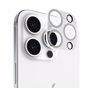 Case-Mate Sparkle Lens Protector apsauginis kamerų lęšių stiklas, skirtas iPhone 15 Pro / 15 Pro Max, „Twinkle“ rašto