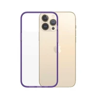 PanzerGlass ClearCase antibakterinis militarinės klasės sertifikuotas dėklas telefonui iPhone 13 Pro Max - skaidrus violetinis