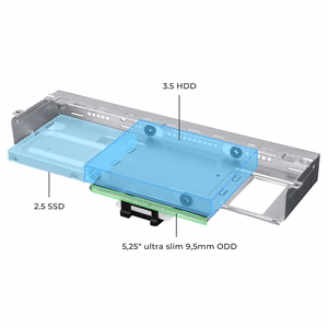 Chieftec DT-10B-300 kompiuterio korpusas Small Form Factor (SFF) Juoda 300 W