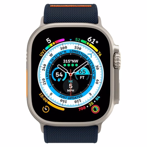Spigen Fit Lite Ultra dirželis Apple Watch 4/5/6/7/8/9/SE/Ultra (42/44/45/49 mm) - tamsiai mėlynas