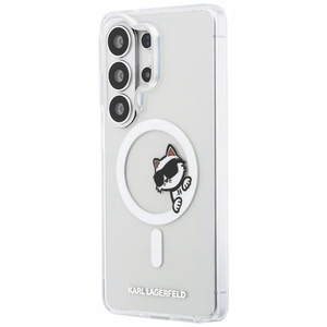 Karl Lagerfeld dėklas Magnetic IML Peekaboo Choupette skirtas Samsung Galaxy S26 Ultra skaidrus