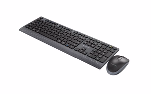 Gembird KBS-WPS-02 Keyboard and Mouse Set Wireless US Bluetooth Black