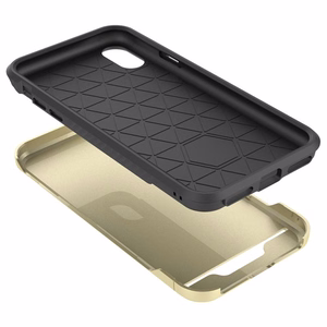 Zizo Star Diamond Hybrid dėklas, skirtas iPhone X, aukso spalvos ir juodas