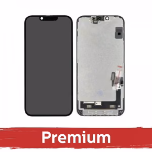 LCD ekranas iPhone 15 juodas (SOFT OLED / Premium) Removable IC