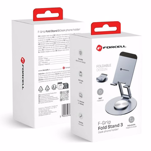Desk holder for phone / tablet foldable Forcell F-Grip Fold Stand 3 360 gray
