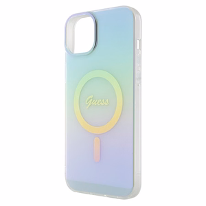 Guess GUHMP15MHITSQ iPhone 15 Plus 6.7" turkio/turkio kietas dėklas IML Iridescent MagSafe