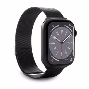 Puro Milanese nerūdijančio plieno Apple Watch dirželis 38/40/41mm - juodas