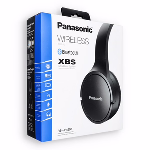 Wireless headset PANASONIC RB-HF420BE XBS (Extra Bass System) black