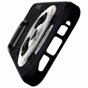 Nimmy Didelės akys augintinis 2.0 Pandos dėklas telefonui iPhone 16 Pro Max - juodas