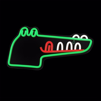 Neon PLEXI LED JURASSIC CROC žalias FLNJ03 Forever Light