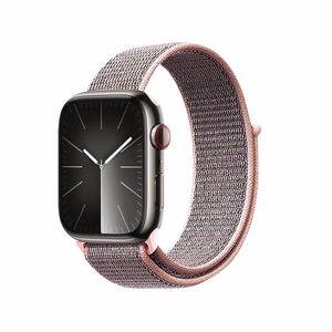 Crong Nylon Sport dirželis, skirtas Apple Watch 38 / 40 / 41 / 42 mm, šviesiai rožinis