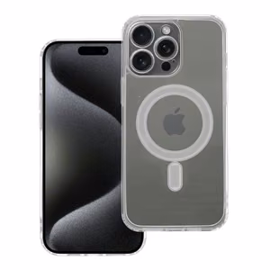 Dėklas Clear Mag Cover (MagSafe) skirtas iPhone 15 Pro Max skaidrus