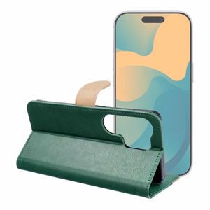 Atverčiamas dėklas Xiaomi Redmi A7 PRO Split Book, žalias ir auksinis