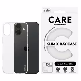 CARE by PanzerGlass X-Ray Soft Basic dėklas telefonui iPhone 16 Plus 6.7" skaidrus 1443