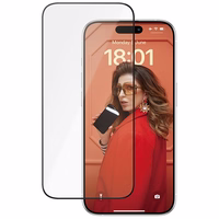 PanzerGlass Ceramic Protection keraminis stiklas su pozicionieriumi iPhone 15 Pro telefonui
