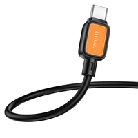 Kabelis USB A į USB C Hoco 3A 1 m X108 juodas