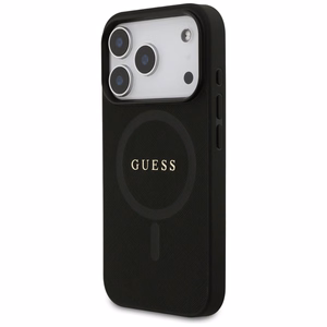 Guess Saffiano Classic Logo MagSafe Case for iPhone 17 Pro - Black