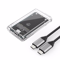 "Orico TC10-MS" MSATA USB-C 3.2 5 Gb/s disko kasetė - skaidri